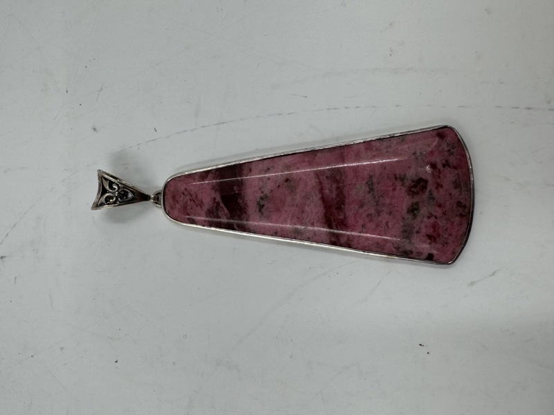 Sølvanheng med stein 925s