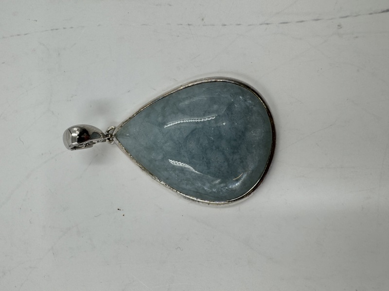 Sølvannheng med stein 925s