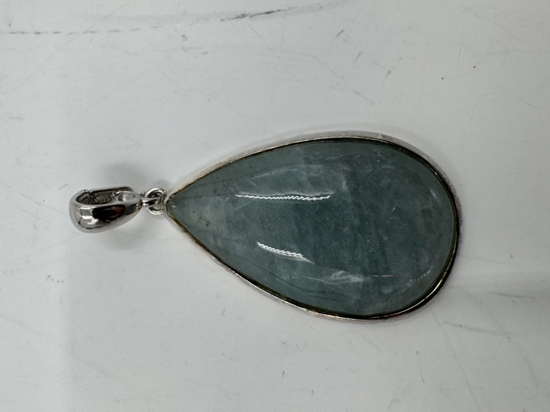 Sølvannheng med stein 925