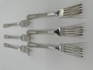 6 stk Gaffler i sølvplett