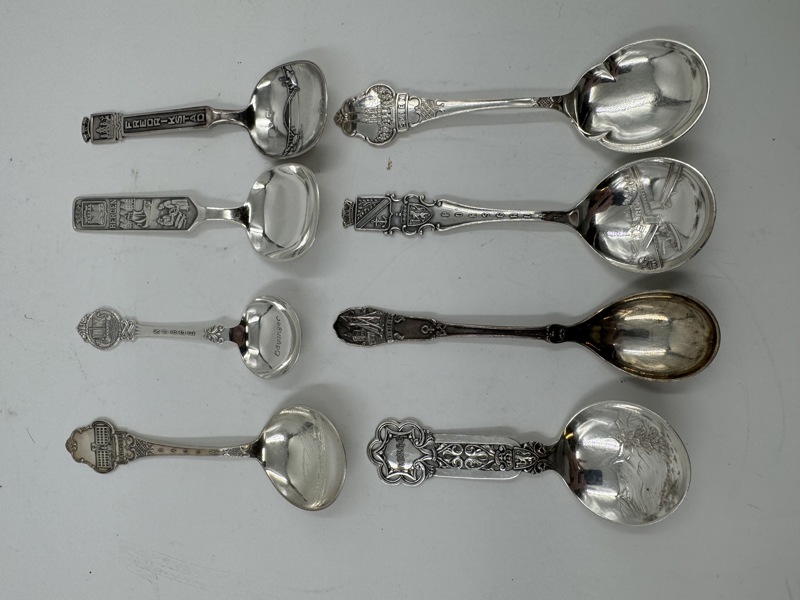 Sølvplett 8 stk Skjeer