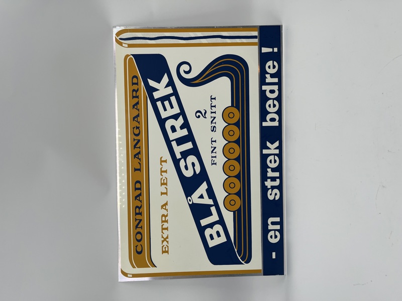 Langaard Blikkskilt 50 tallet