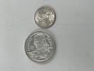2 stk Sølvmynter