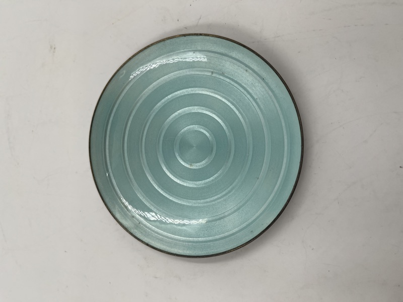 Liten sølvskål m/ emalje