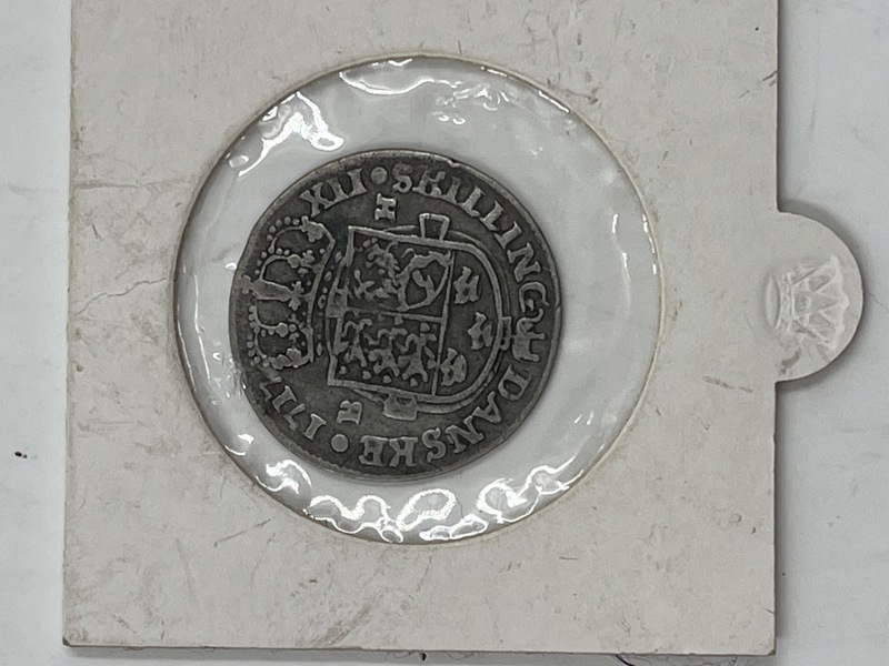 Sølv skilling 1717!!!