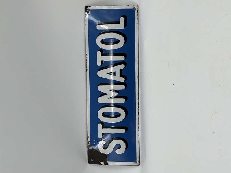 Emalje skilt 20 tallet Stomatol