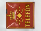 Telefon Emaljeskilt 30-40 tallet