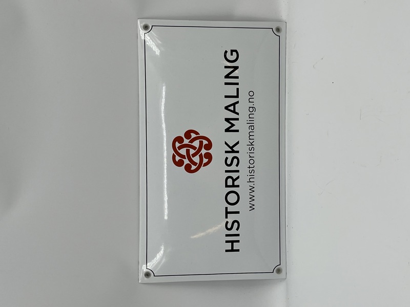 Emaljeskilt Historisk Maling 
