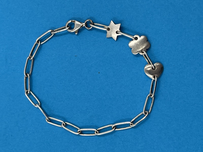 Sølv armlenke 19 cm