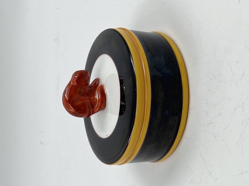 PP-Meget sjelden krukke med lokk. Nora Gulbrandsen modell.