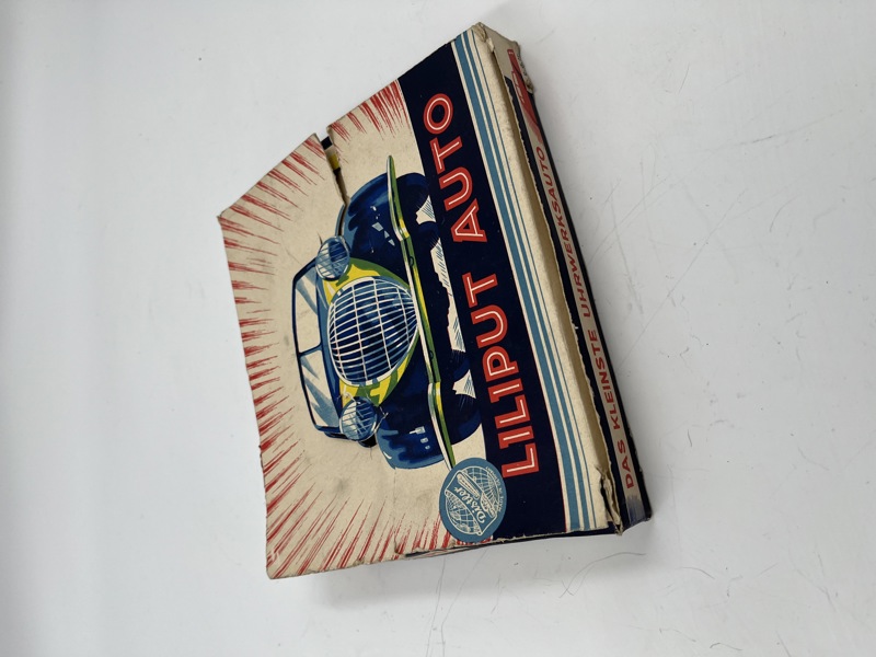 Meget sjeldent Distler Liliput auto sett med små biler.