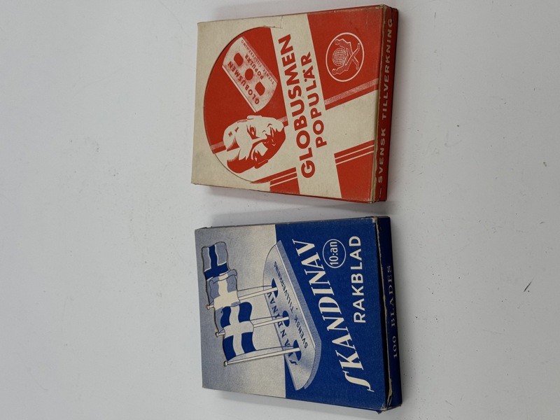 2 stk Uåpnet Barberblad esker