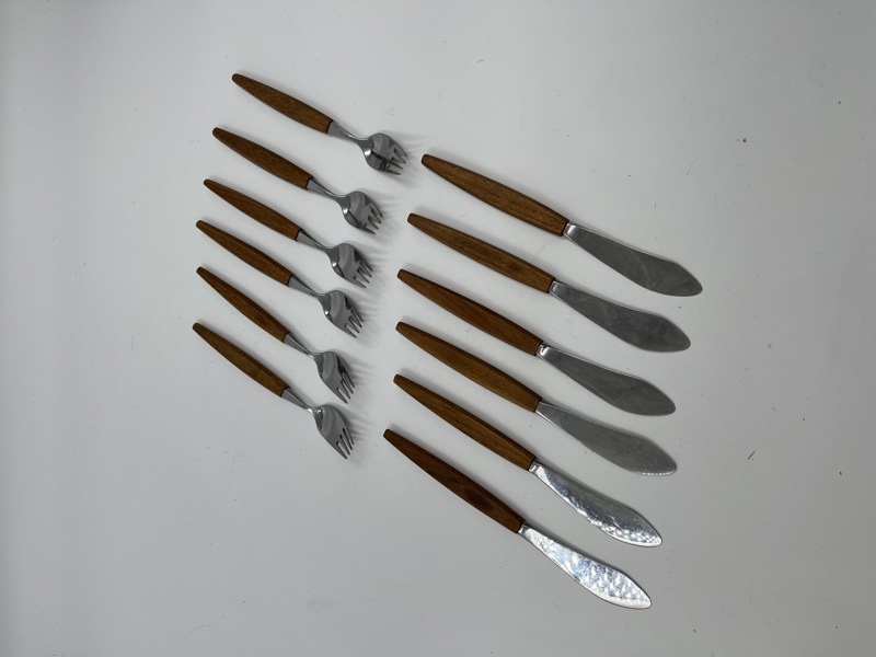 Teak bestikk SS Helle.