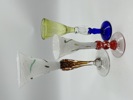 3 stk kunstglass.