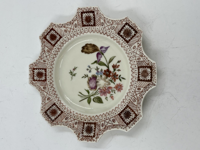 PP-Meget sjelden asjett med flott dekor.