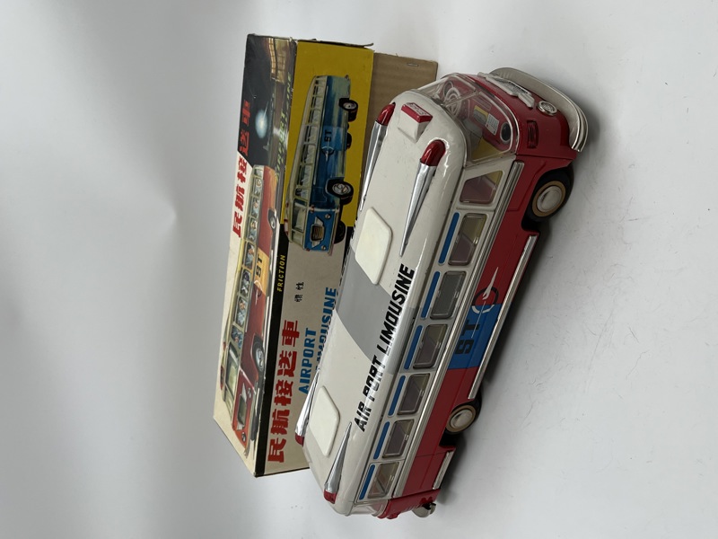 Blikkleketøy- Flyplasslimousinbuss