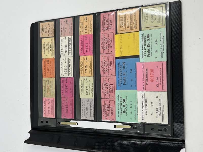 Flott Hefte med Biletter/fraktmerker