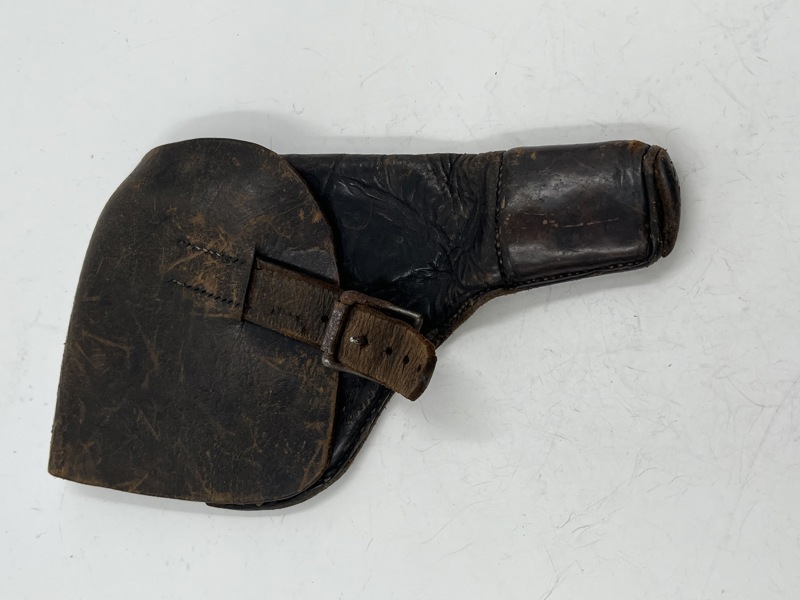 Gammel pistol taske i lær.