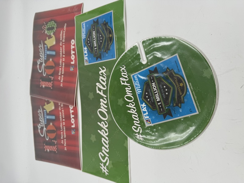 4 stk Diskmatter Lotto + flax