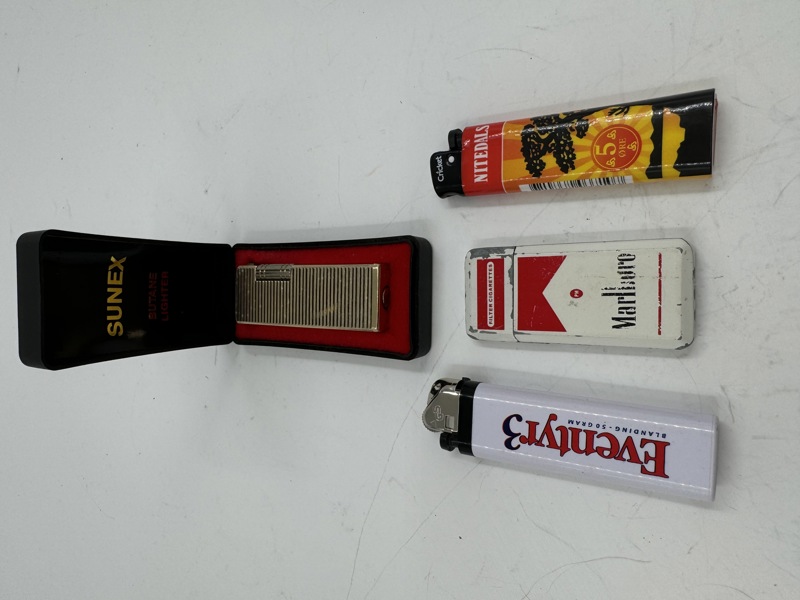 Lighter Sunet i orgeske + 3 lightere nittedals eventyr fra asbjørnsen tob marlboro