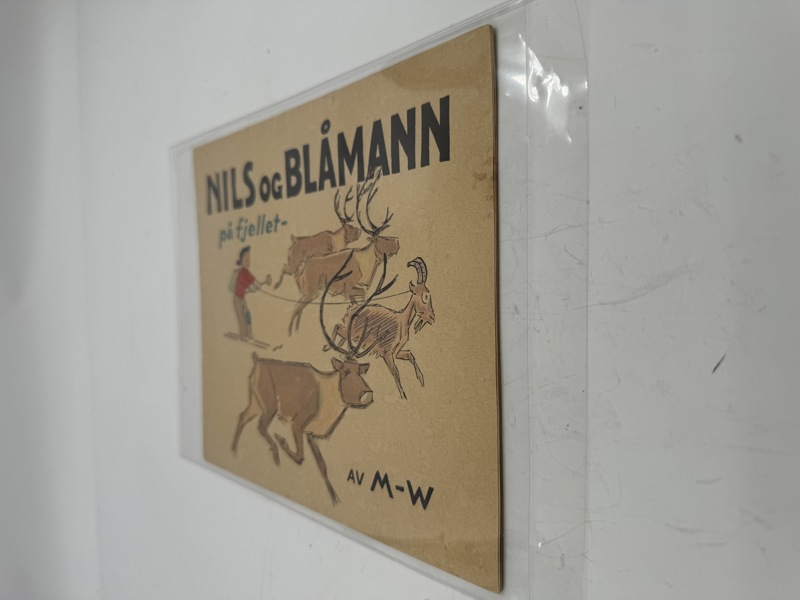 Tegneserie- Nils og Blåmann på fjellet-