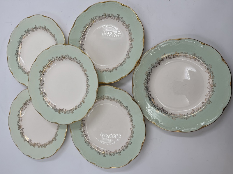 Figgjo Flint: 6 stk Frokost Tall Grønn Marie