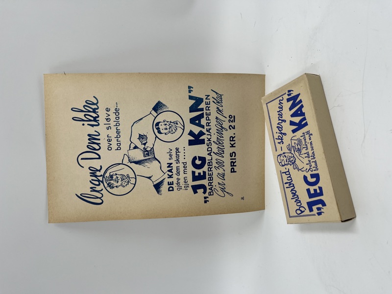 Gml Barberblad plakat + pakke