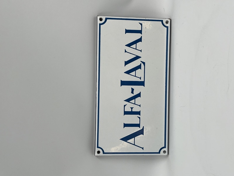 Alfa Laval emaljert landbruksskilt 30-40 tallet