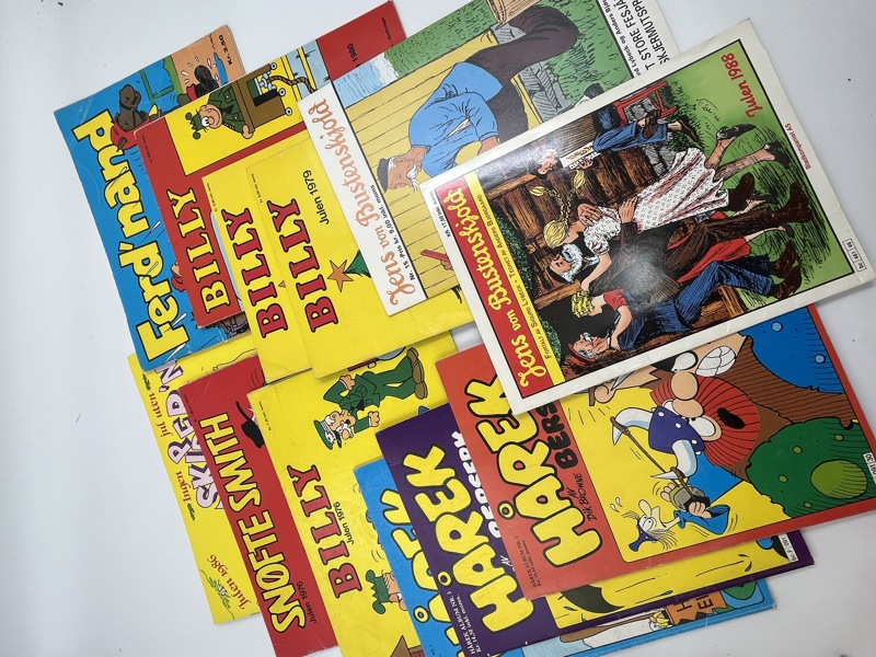 12 stk Gml Tegneserier