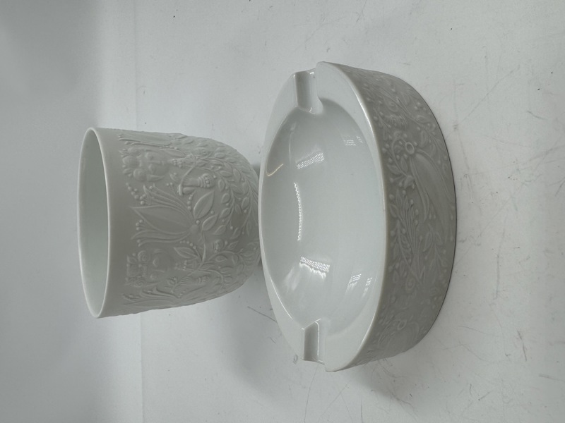 Rosenthal- Blomsterpotte + askebeger