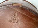 Stor Norsk brun glassert bakebolle i Terracotta 