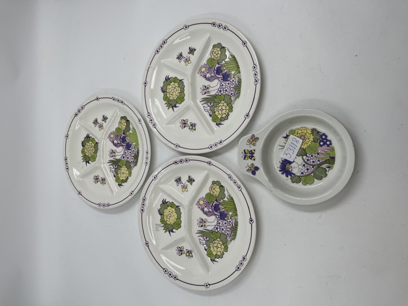 Figgjo- 3 serveringsfat med fire rom + ildfast form