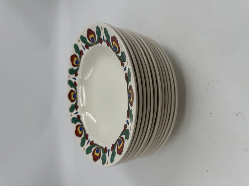 Egersund- 12 dype tallerkner i Bondmønster