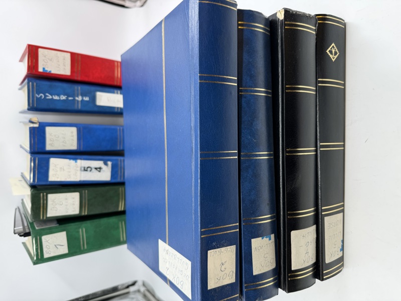 Svensk stempel Frimerkesamling fra A-Å 10 bøker