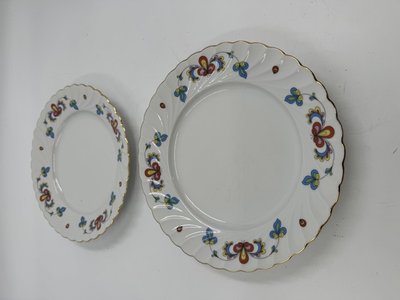 PP- 2 stk Middag tall i bogstad bondemønster