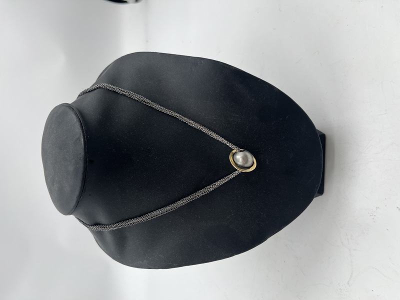 Pent sølvsmykke m/ forgylling 