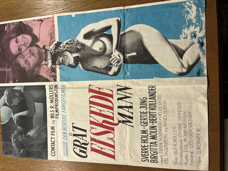 Gml sjelden Norsk Filmplakat