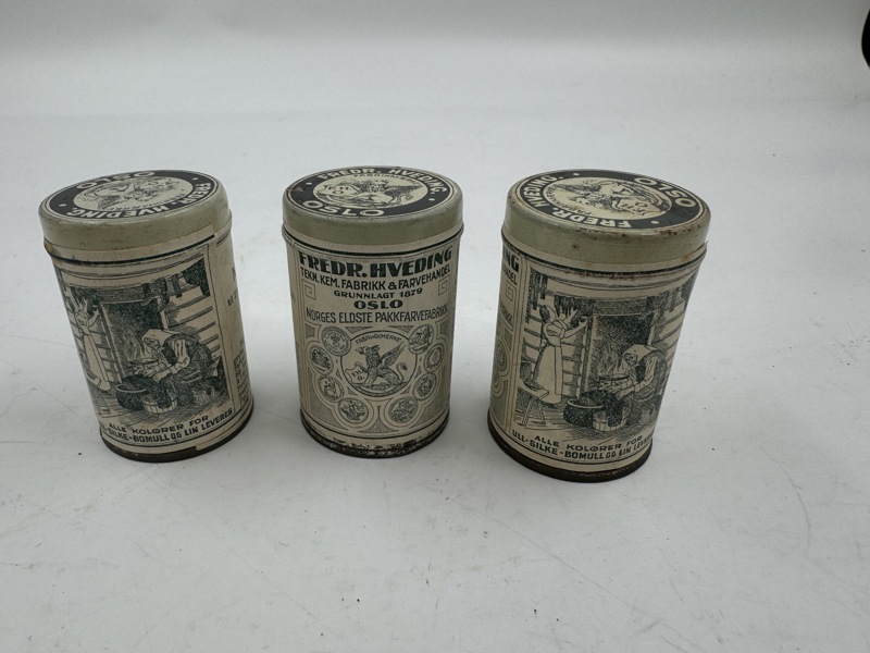 Fredr Hveding - 3 stk Fantanstiske fløte bokser med innhold
