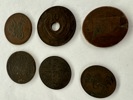 5 stk gml mynter +1
