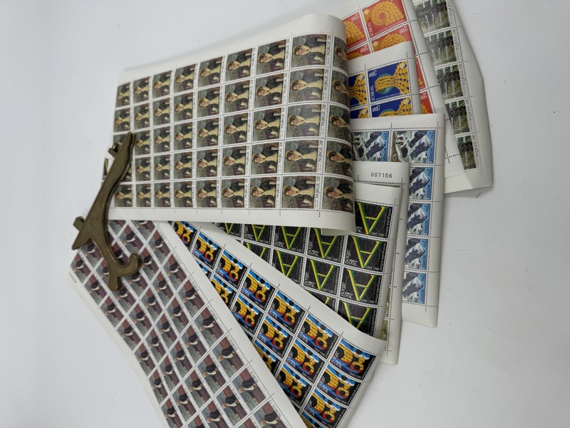 Norske Frimerke ark.