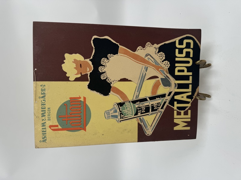 Plakat metalpuss bergen 40-50 tallet