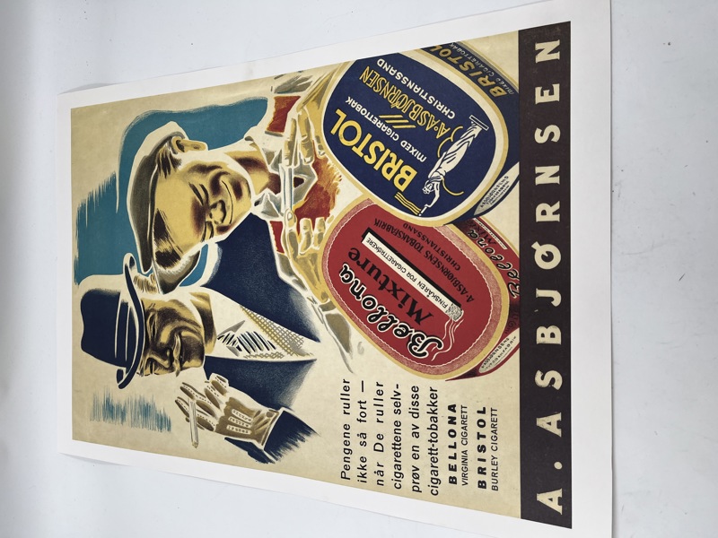 Asbjørnsens plakat ant slutten av 1900 tallet