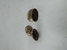 2 stk Mansjettknapper i bronsje