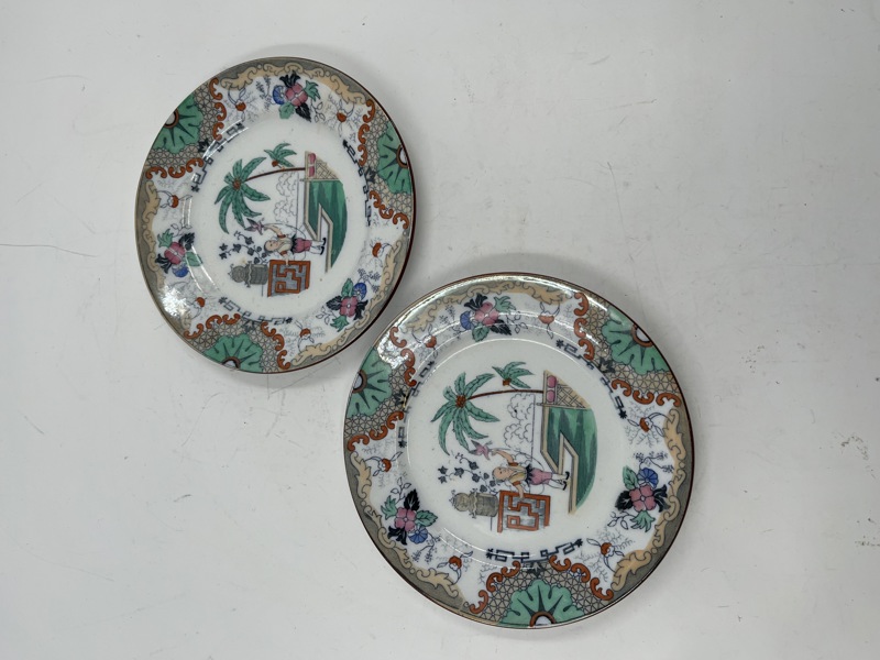 Egersund- 2 stk sjeldne asjetter med motiv