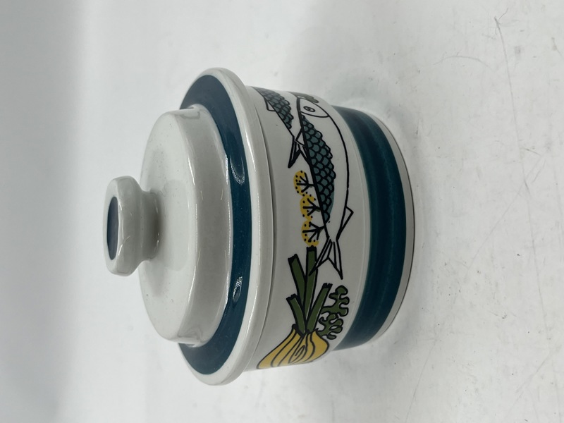 Stav Flint- Krukke m/ lokk ( sild)