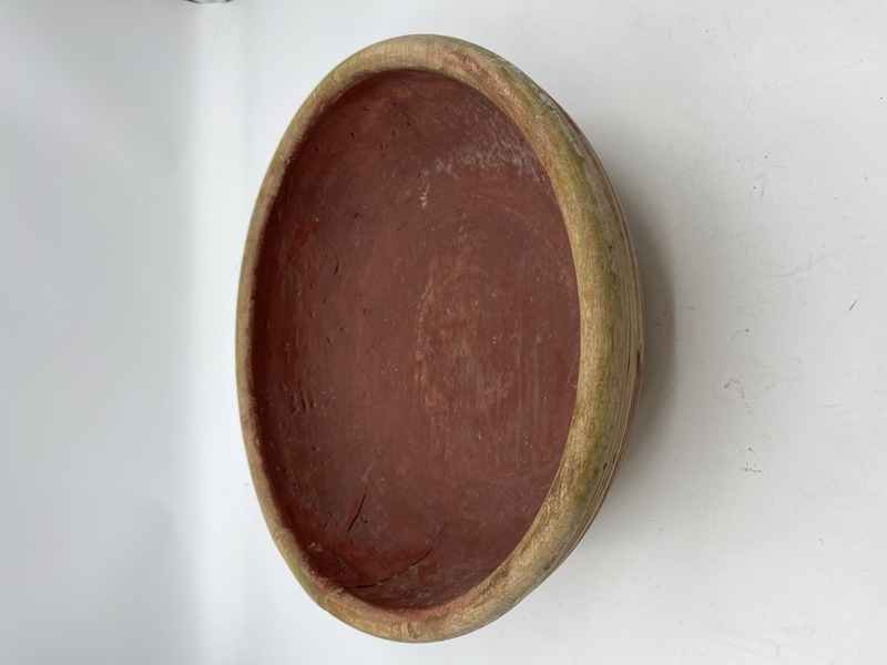 Stor gammel trebolle m/ sprekk