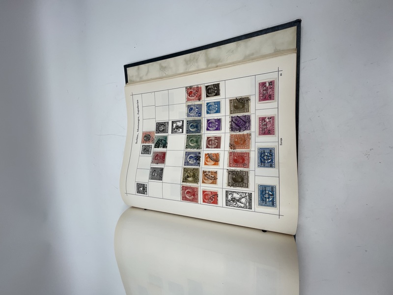 Frimerkesamling  + lott m 3øres