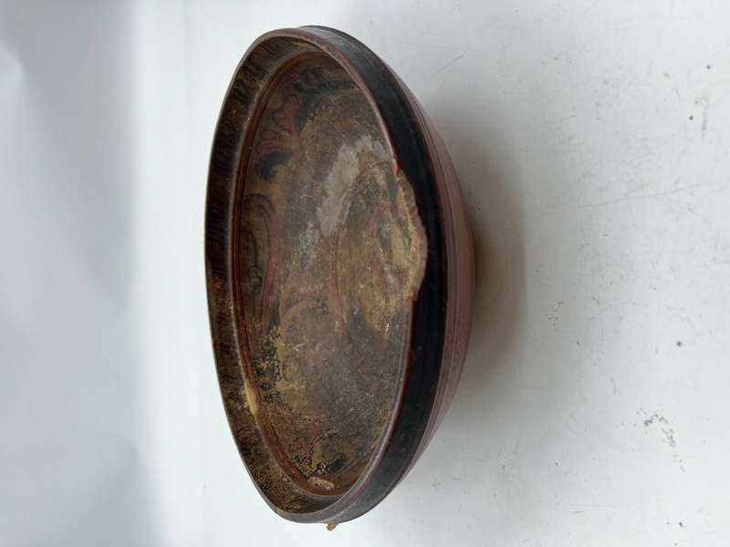 Rosemalt ølbolle 1837 m/ skader