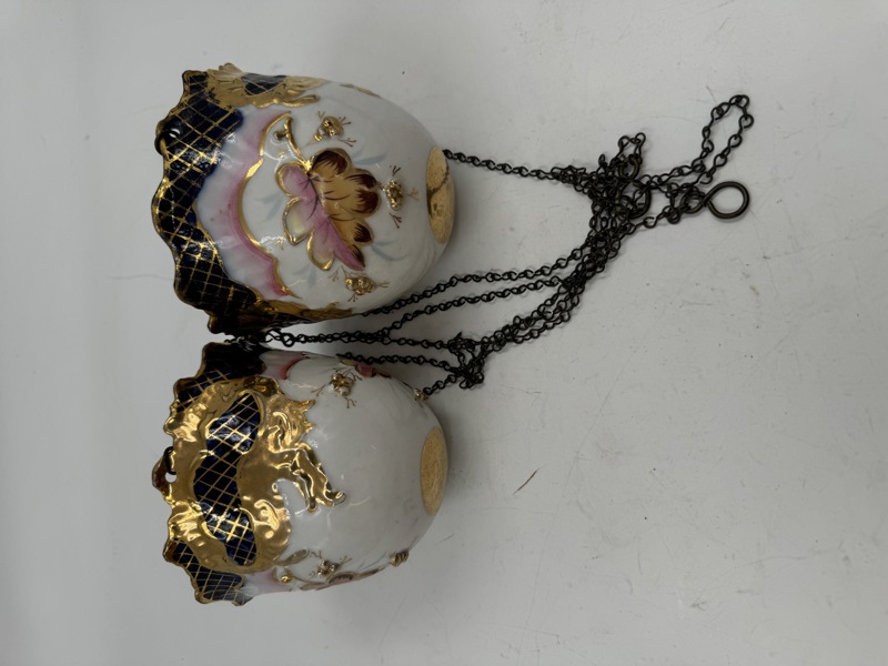 2 Nydelige Majolica? Gml Ampler