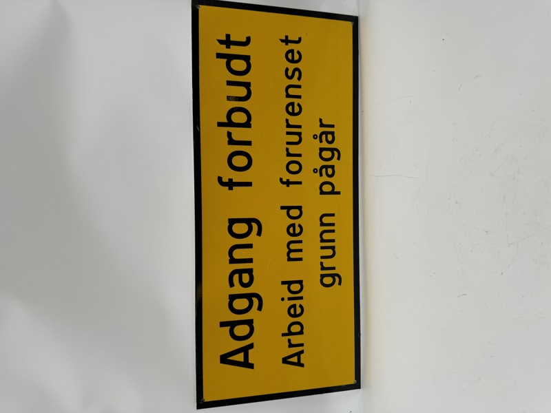 Gmlt Adgang Forbudt skilt
